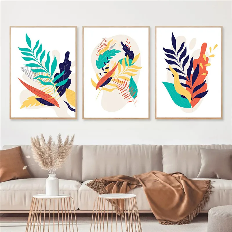 Colourful Abstract Botanical Canvas Painting Leaves Wall Art Plant Poster Living Room Decoration Home Decor Picture
Colourful Abstract Botanical Canvas Painting Leaves Wall Art Plant Poster Living Room Decoration Home Decor Picture