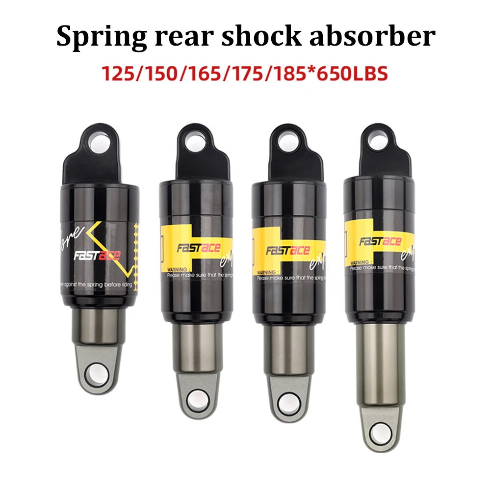125/150/165/185mm *650lbs Bike Rear Shock Absorber Oil Spring Shock Absorber For E-Bikes Electric Scooters Bike Parts Universal
125/150/165/185mm *650lbs Bike Rear Shock Absorber Oil Spring Shock Absorber For E-Bikes Electric Scooters Bike Parts Universal