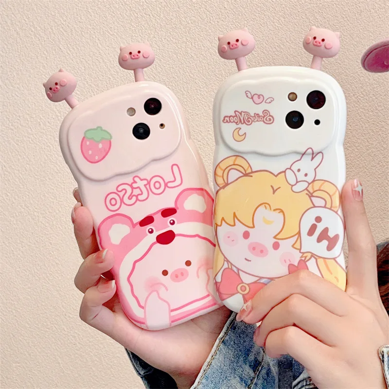 Cute Stereo Pig Cartoon Girl Phone Case Cover for IPhone 14 Plus 11 12 13 14 Pro Max Shockproof Cases for IPhone 14 Case
Cute Stereo Pig Cartoon Girl Phone Case Cover for IPhone 14 Plus 11 12 13 14 Pro Max Shockproof Cases for IPhone 14 Case