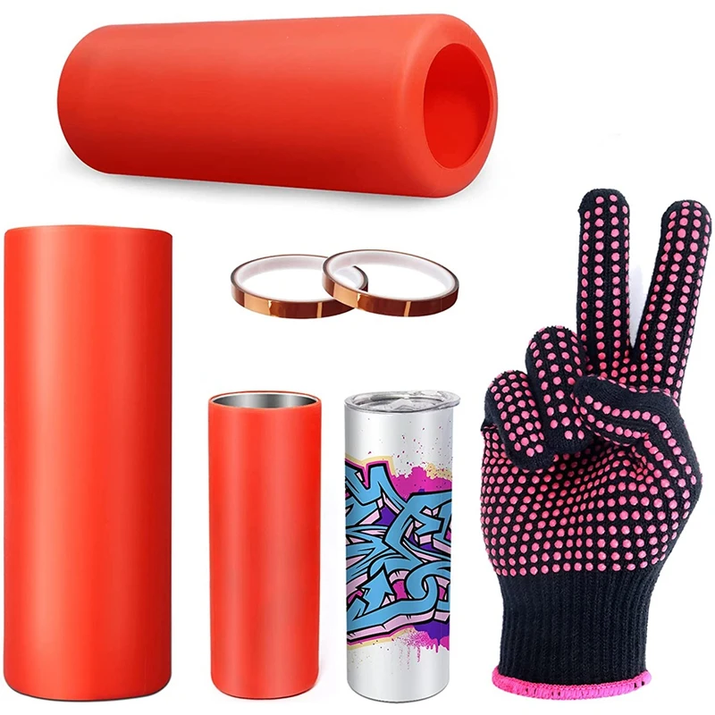 Sublimation Tumblers Silicone Wrapsx2 20Oz Blanks Skinny Straight Cups Bands Sleeve Kit with Heat-Resistant Gloves Tapes
Sublimation Tumblers Silicone Wrapsx2 20Oz Blanks Skinny Straight Cups Bands Sleeve Kit with Heat-Resistant Gloves Tapes