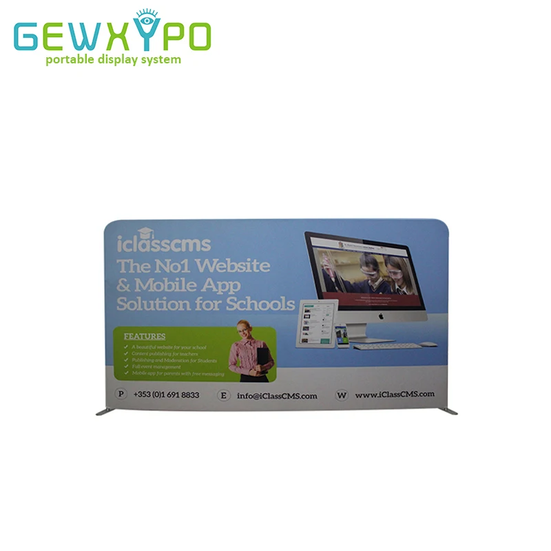 6ft(H)X10ft (Ш) изготовление размеров под заказ выставочный дисплей рекламного знака Портативный из натянутой ткани, Графический стены с полным Цвет печать
6ft(H)X10ft (Ш) изготовление размеров под заказ выставочный дисплей рекламного знака Портативный из натянутой ткани, Графический стены с полным Цвет печать