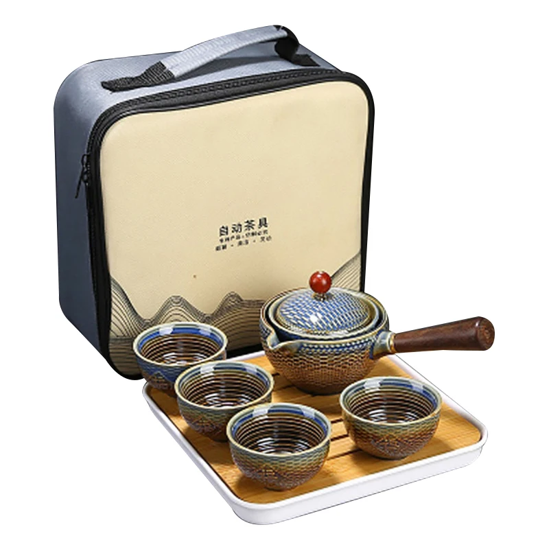 Ceramic Teapot 1 Pot 4 Cup Outdoor Travel Kung Fu Teapot Tote Bag Travel Cup Set Tcup Gift Tea Set -1
Ceramic Teapot 1 Pot 4 Cup Outdoor Travel Kung Fu Teapot Tote Bag Travel Cup Set Tcup Gift Tea Set -1