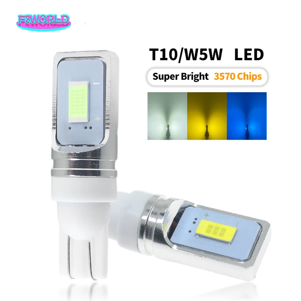 10PCS T10 CANBUS No ERROR W5W 168 194 3570 Chip LED 5W Indicator Replacement Light Wedge Parking Bulbs Lamps Car Light Source
10PCS T10 CANBUS No ERROR W5W 168 194 3570 Chip LED 5W Indicator Replacement Light Wedge Parking Bulbs Lamps Car Light Source