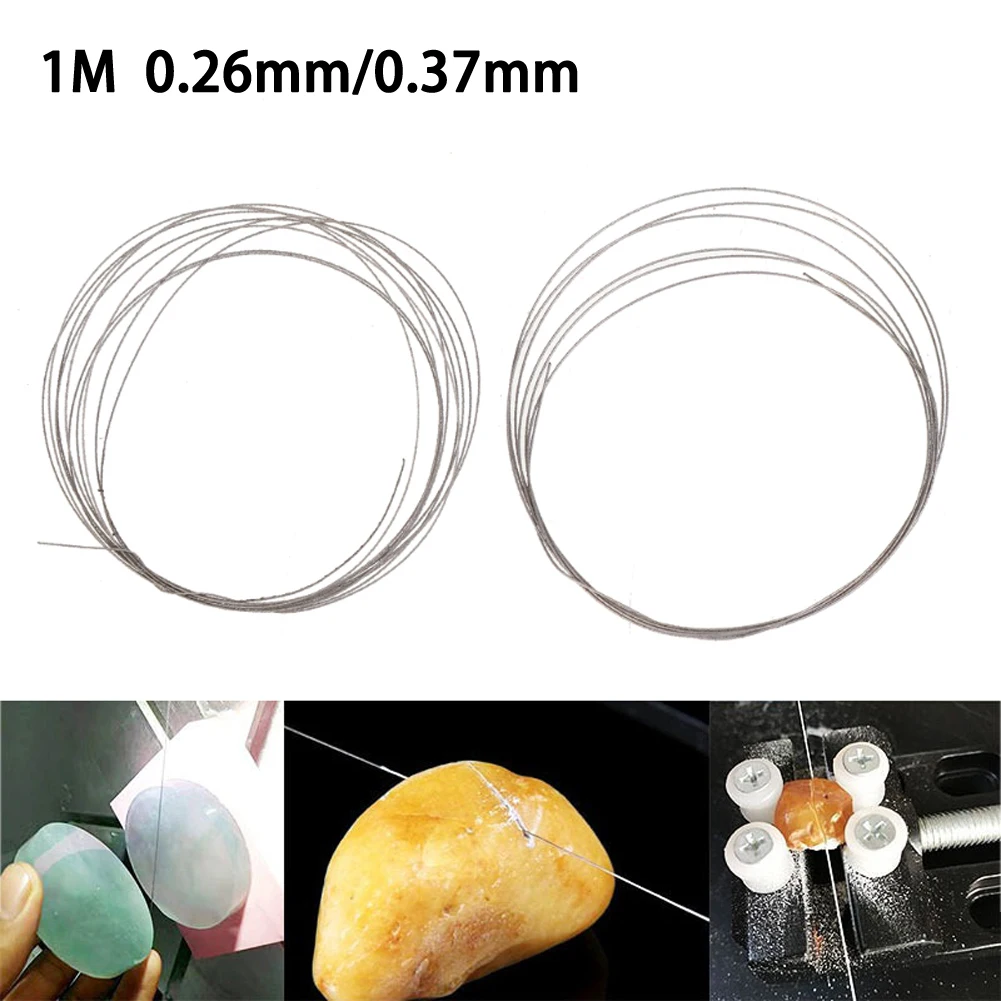 1 Pcs Diamond Cutting Wire Saw Blades Silver 1Meter 0.26/0.37mm For Cutting Gemstones Crystal Plastic Cutting Machine Tool Part
1 Pcs Diamond Cutting Wire Saw Blades Silver 1Meter 0.26/0.37mm For Cutting Gemstones Crystal Plastic Cutting Machine Tool Part