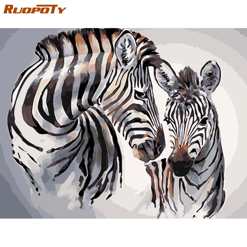 RUOPOTY 60x75cm Painting by numbers Animals Handmade Acrylic Paint On Canvas Two Zebras Pictures by numbers Wall art Home decor
RUOPOTY 60x75cm Painting by numbers Animals Handmade Acrylic Paint On Canvas Two Zebras Pictures by numbers Wall art Home decor