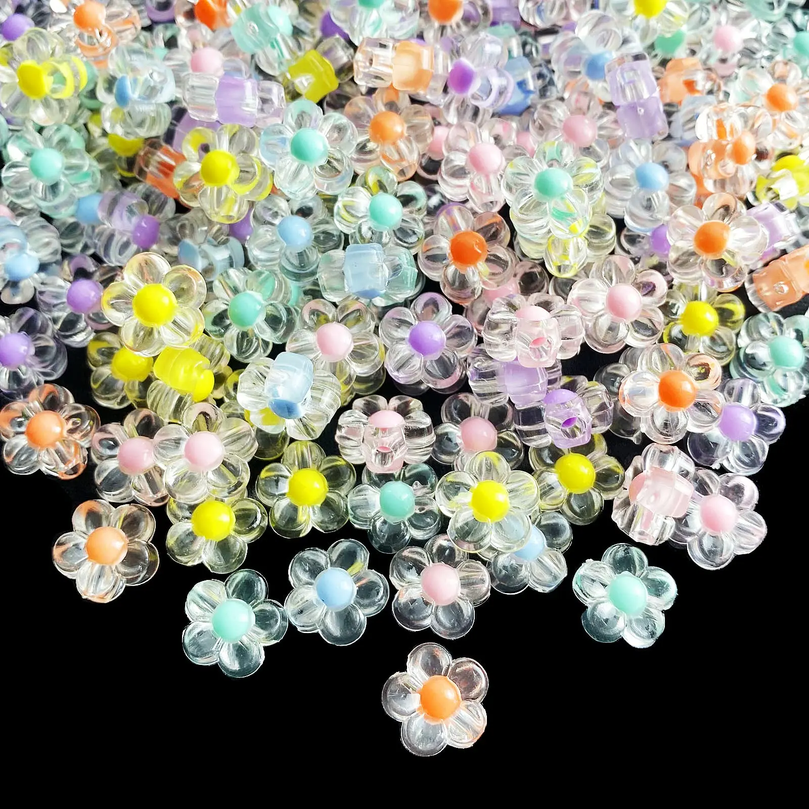 50pcs 12mm Flower Acrylic Beads Mix Candy Colors Flower Beads Plastic Pastel Beads Flower Shape Transparent Beads for DIY Crafts
50pcs 12mm Flower Acrylic Beads Mix Candy Colors Flower Beads Plastic Pastel Beads Flower Shape Transparent Beads for DIY Crafts