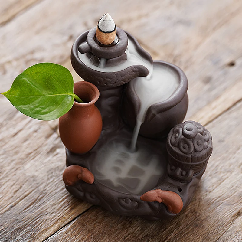 Backflow Incense Burner Stick Holder Bedroom High Quality Incense Burner Somking Creative Incienso Quemador Home Furniture
Backflow Incense Burner Stick Holder Bedroom High Quality Incense Burner Somking Creative Incienso Quemador Home Furniture