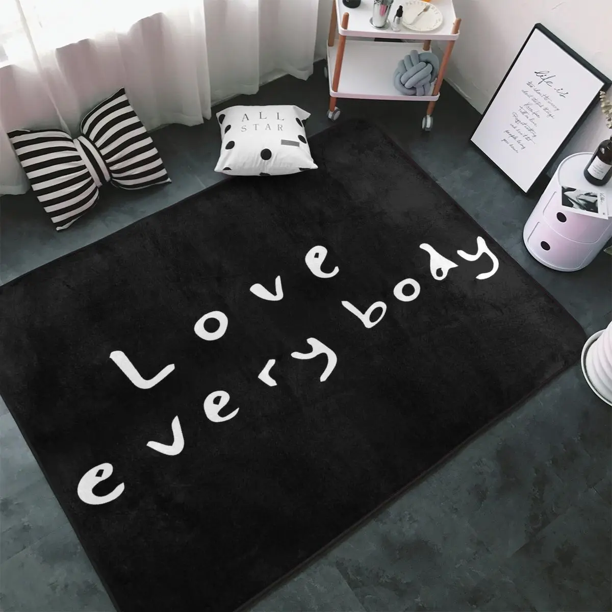 Love Everybody Carpet, Polyester Floor Mats Popular Practical Outdoor Mats Mats Customizable 
Love Everybody Carpet, Polyester Floor Mats Popular Practical Outdoor Mats Mats Customizable