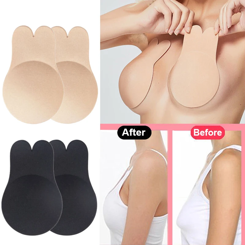 Women Bras Rabbit Ear Chest Stickers Self Adhesive Silicone Invisible Bras Lifting Nipple Patch Reusable Breast Lift Bras Pads
Women Bras Rabbit Ear Chest Stickers Self Adhesive Silicone Invisible Bras Lifting Nipple Patch Reusable Breast Lift Bras Pads