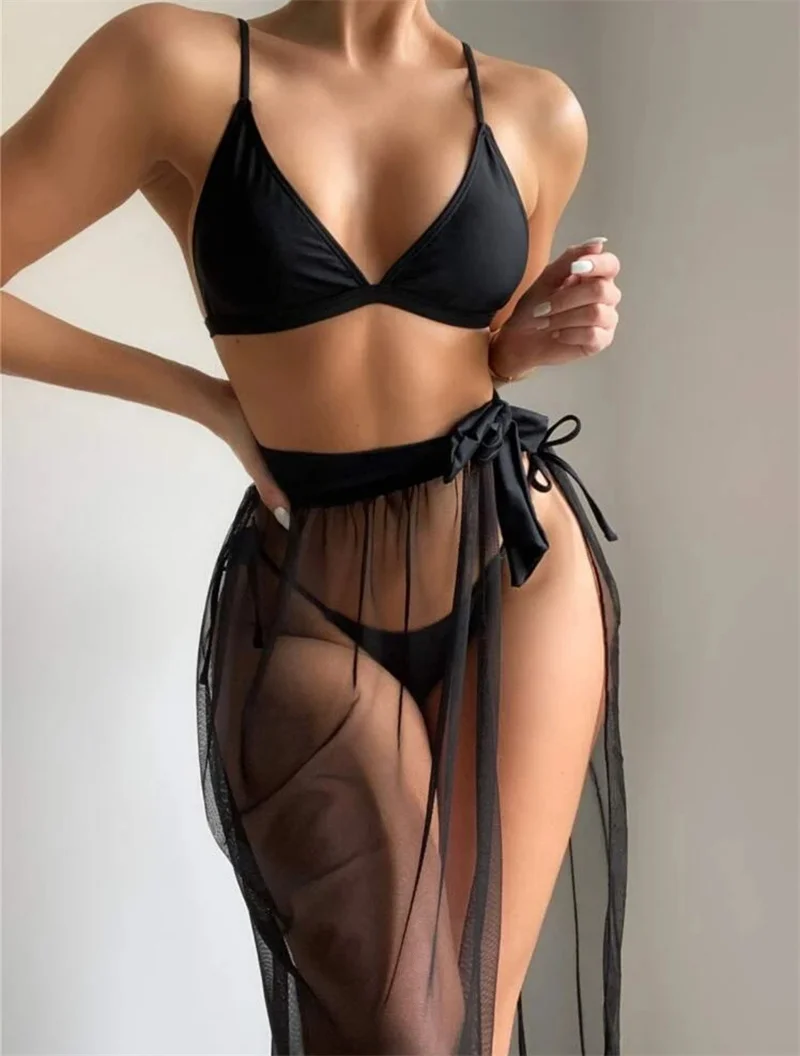 ICNGLKSND 2022 Sexy Women Swimwear V-neck Push Up Bra Low Waist Thong Bikini Set With Lace-up Mesh Long Skirts Bikini Cover Ups
ICNGLKSND 2022 Sexy Women Swimwear V-neck Push Up Bra Low Waist Thong Bikini Set With Lace-up Mesh Long Skirts Bikini Cover Ups