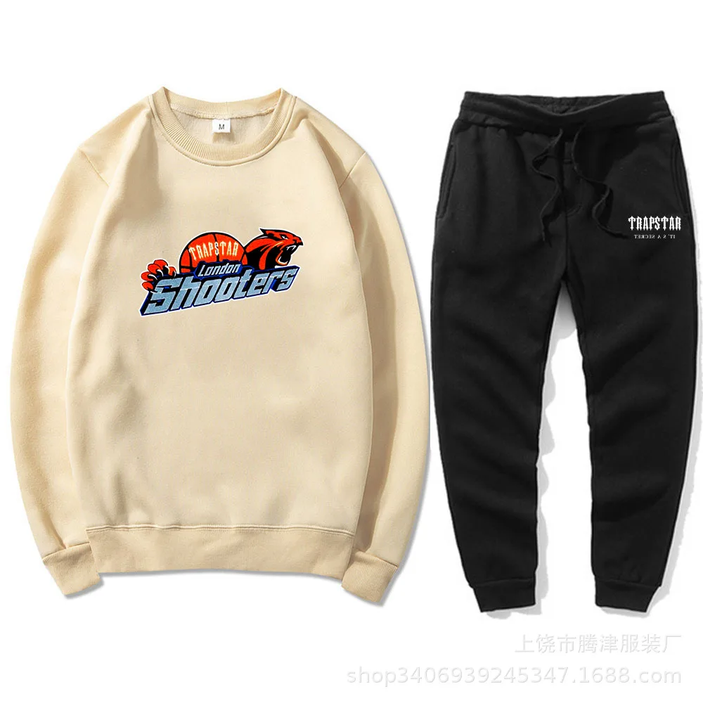 2022 New Khaki O-Neck Sets 2 Piece Men Hoodies Sweatshirts Fashion Pullover Long Sleeves Trapstar Printed Plus Fleece Suits
2022 New Khaki O-Neck Sets 2 Piece Men Hoodies Sweatshirts Fashion Pullover Long Sleeves Trapstar Printed Plus Fleece Suits