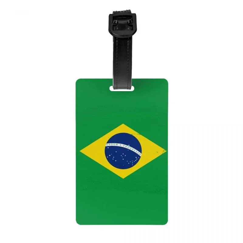 

Индивидуальный Флаг Бразилии, бирка для багажа, защита конфиденциальности, бразильские ярлыки для багажа, бирки для дорожных сумок, этикетки для чемодана