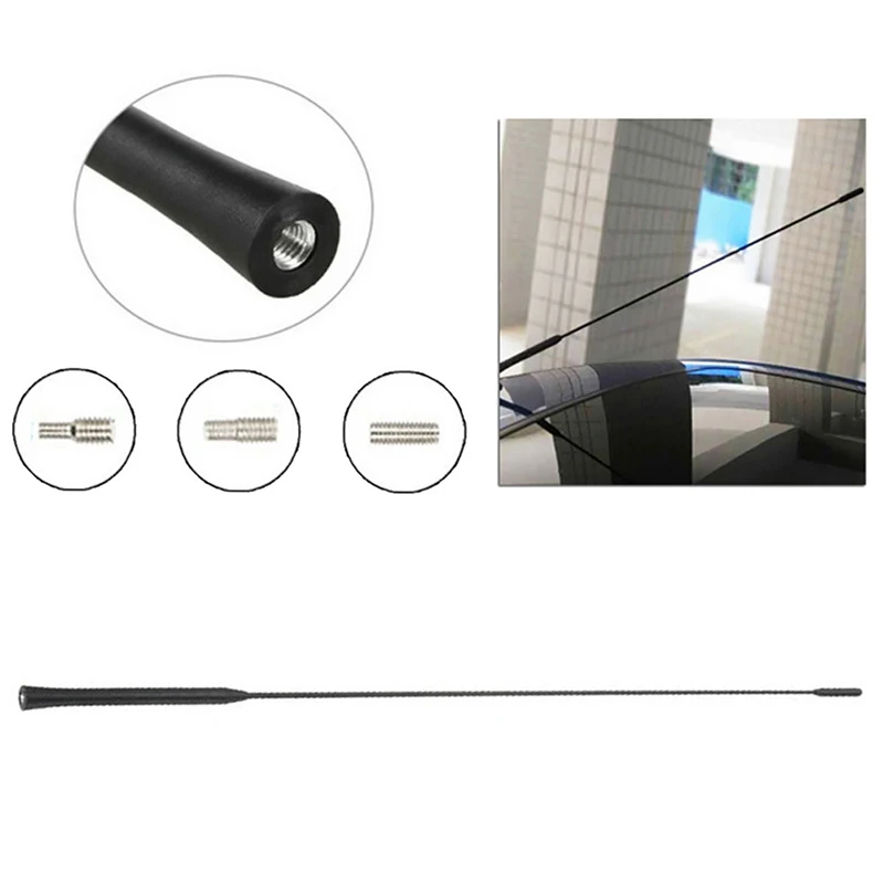

9/11/16Inch Car Universal Roof Radio Antenna Stereo Radio Amplified Antenna AM/FM Roof Vehicle Car Antenna Whip Mast Aerial 1PC