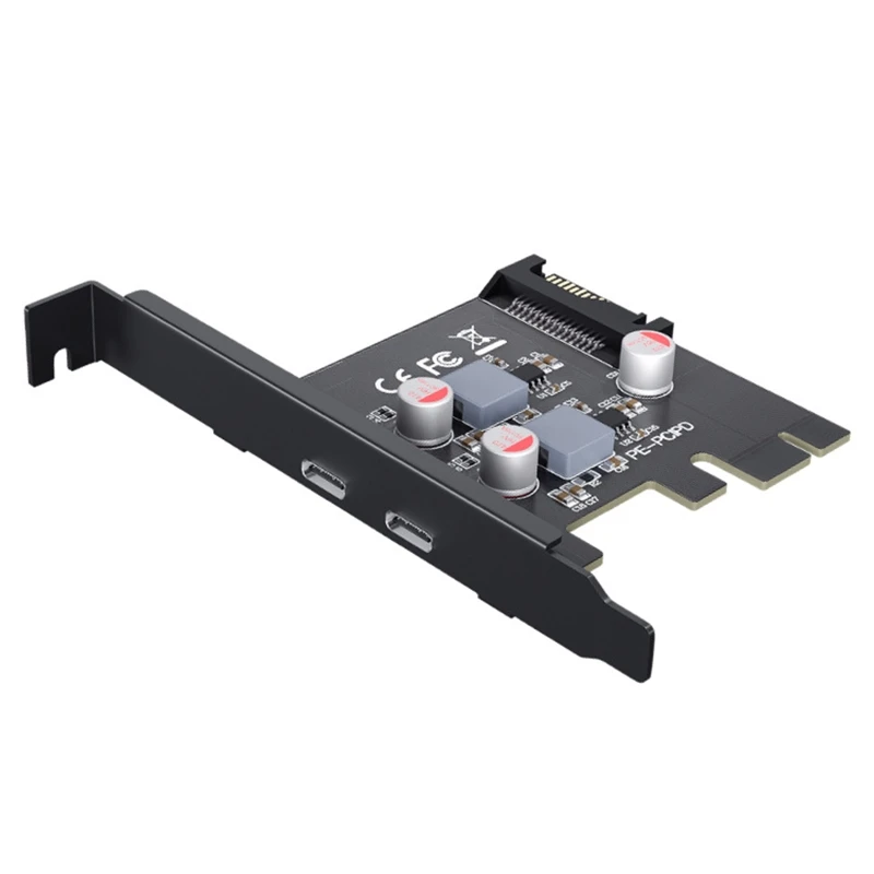 PCI for EXPRESS x1/x4/x8/x16 to Dual Port Type C Data Transfer PD 20W Quick Charge Controller PCI-E Type C Add on P9JB
PCI for EXPRESS x1/x4/x8/x16 to Dual Port Type C Data Transfer PD 20W Quick Charge Controller PCI-E Type C Add on P9JB