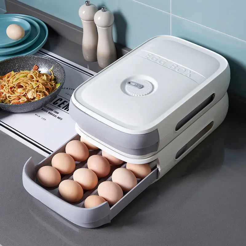 Arrange kitchen egg storage box drawer type egg container adjustable time manager box kitchen refrigerator
Arrange kitchen egg storage box drawer type egg container adjustable time manager box kitchen refrigerator