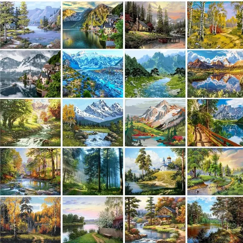 GATYZTORY Painting By Numbers Landscapes Acrylic Drawing Canvas Oil Paint By Numbers Mountains Scenery For Adults Home Decor
GATYZTORY Painting By Numbers Landscapes Acrylic Drawing Canvas Oil Paint By Numbers Mountains Scenery For Adults Home Decor