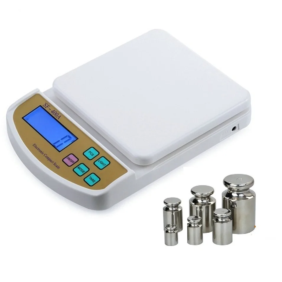 

2/5/10Kg 1g/0.1g Libra Digital Kitchen Scales Counting Weighing electronic balance scale SF-400A English button