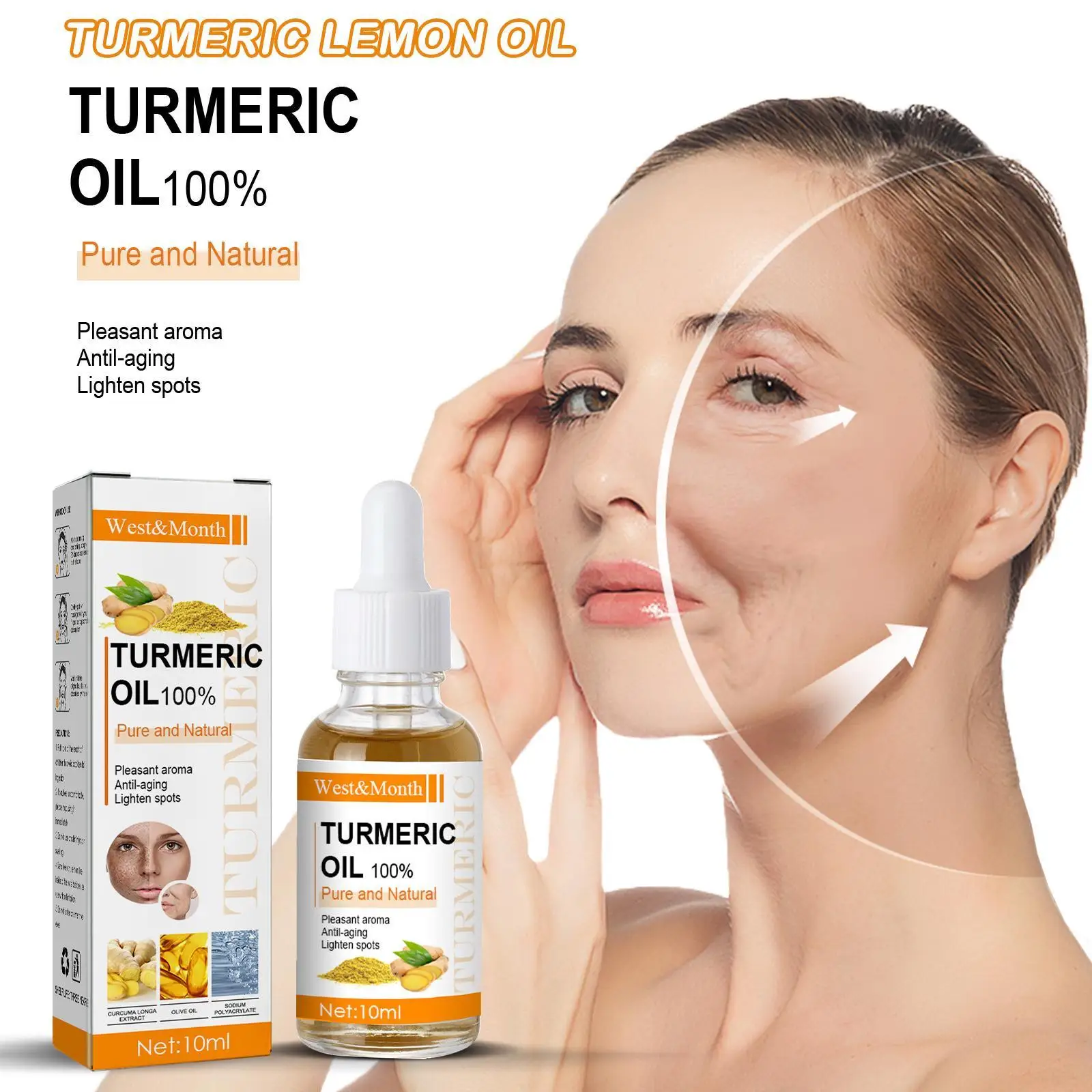 

10ml Turmeric Essential Oil 10ml Organic Tumeric Oil For Dark Spots 100 Pure Therapeutic Grade Turmeric Oil For Moisturizing