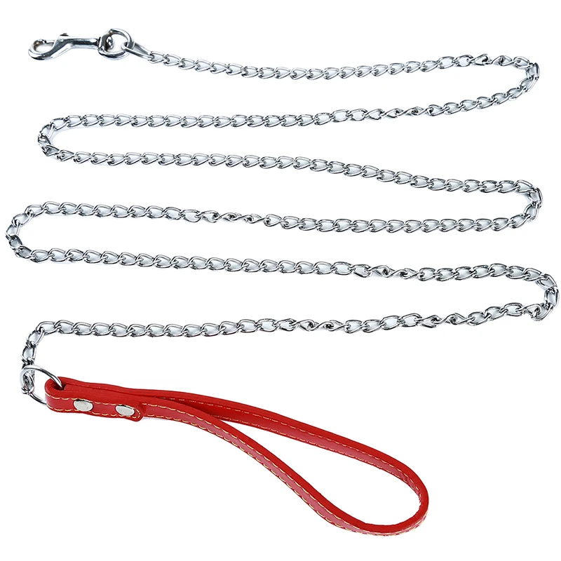 Durable Anti-Bite Metal Dog Chain Lead For Small Medium Large Dog Chain Leash Handle Leads PU Leather Iron Chain Pet Accessories
Durable Anti-Bite Metal Dog Chain Lead For Small Medium Large Dog Chain Leash Handle Leads PU Leather Iron Chain Pet Accessories