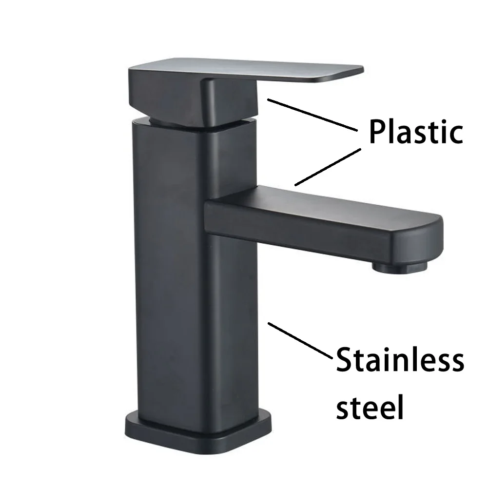 Basin Faucet Steel Faucet 304 Stainless Steel Basin Faucet Plastic Handle Single Sink For Bathroom Accessories
Basin Faucet Steel Faucet 304 Stainless Steel Basin Faucet Plastic Handle Single Sink For Bathroom Accessories