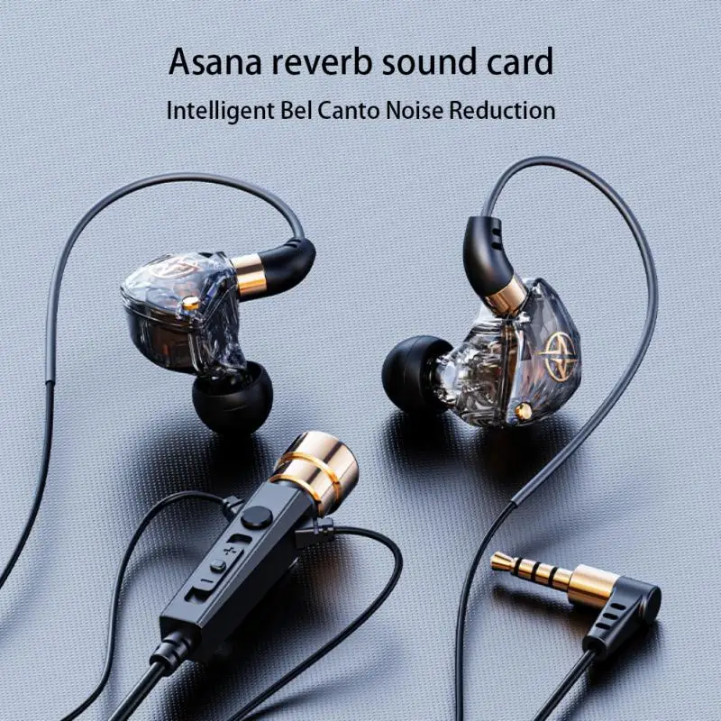 KT-02 Wired Earphones In Ear 3.5MM Jack Wired Headphones Intelligent Noise Reduction Headphones With High-definition Microphone
KT-02 Wired Earphones In Ear 3.5MM Jack Wired Headphones Intelligent Noise Reduction Headphones With High-definition Microphone
