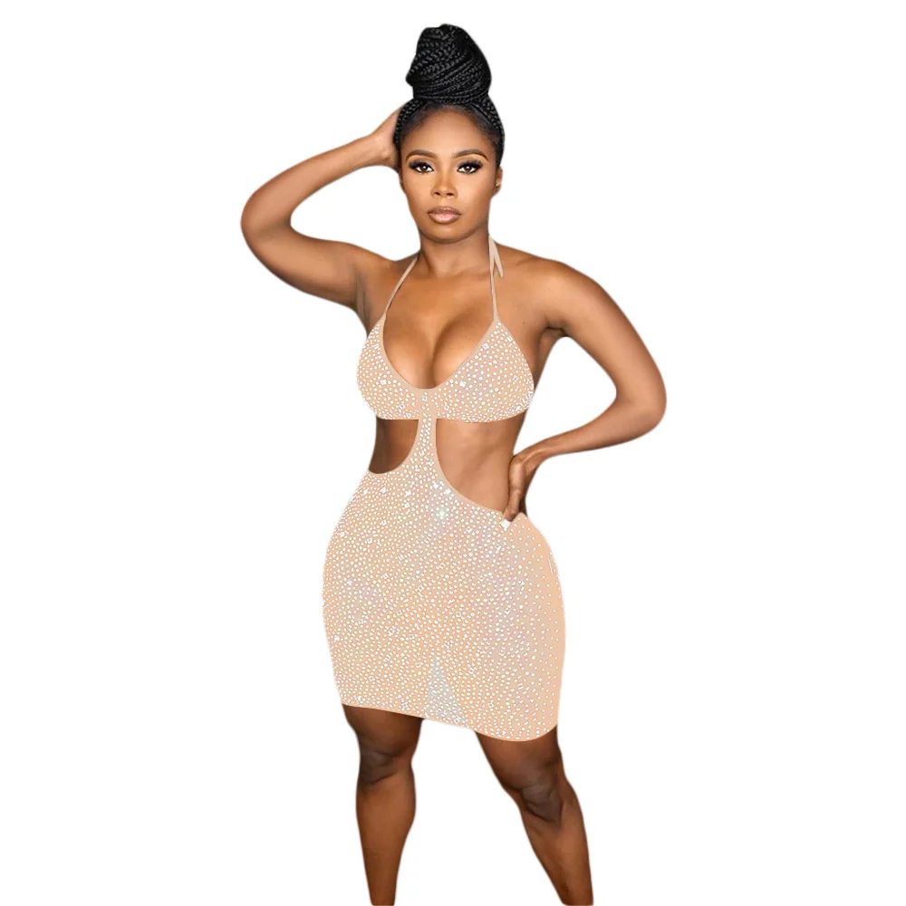 Cutubly Dresses Elegant Night Club Dress Vestido Party Sexy Hollow Out Backless Diamonds Mini Straps Clothing Fashion Vestidos
Cutubly Dresses Elegant Night Club Dress Vestido Party Sexy Hollow Out Backless Diamonds Mini Straps Clothing Fashion Vestidos