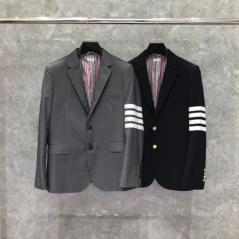 TB THOM Classic Wool Blazer Men British Formal Suit Slim Fit Men's Jacket Spring And Autumn Single Breasted Solid Striped Coatt
TB THOM Classic Wool Blazer Men British Formal Suit Slim Fit Men's Jacket Spring And Autumn Single Breasted Solid Striped Coatt