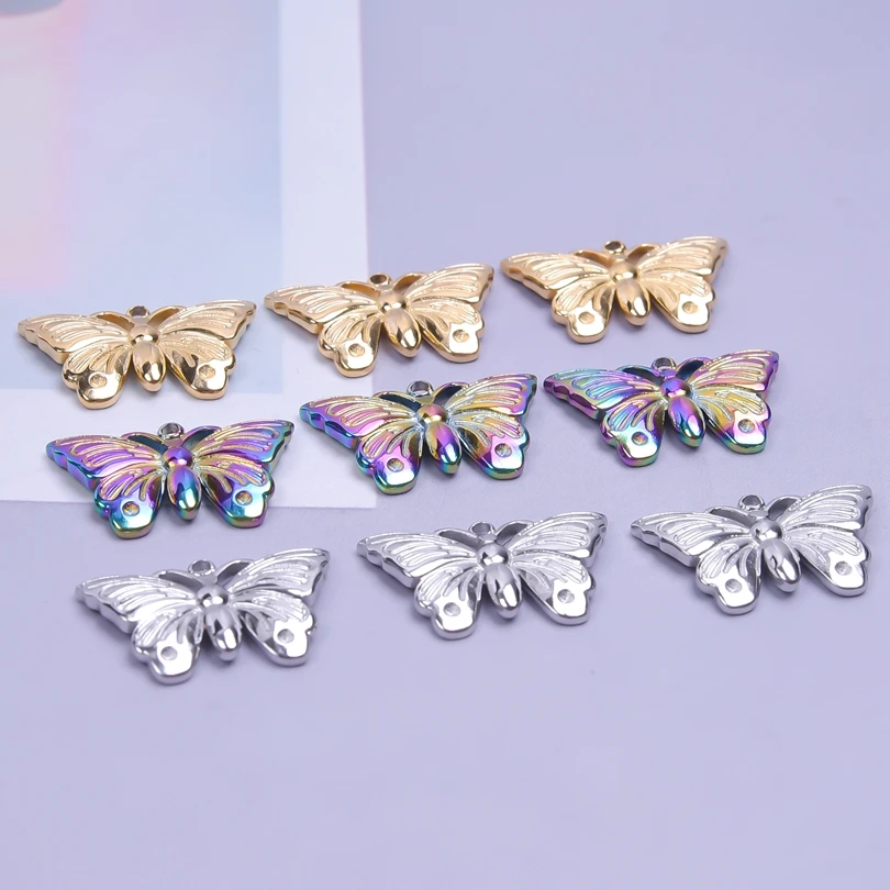 6PCS Gold Color Butterfly Choker Necklace Women Stainless Steel Charms Pendant diy Jewellery crafts wholesale Making Supplies 
6PCS Gold Color Butterfly Choker Necklace Women Stainless Steel Charms Pendant diy Jewellery crafts wholesale Making Supplies