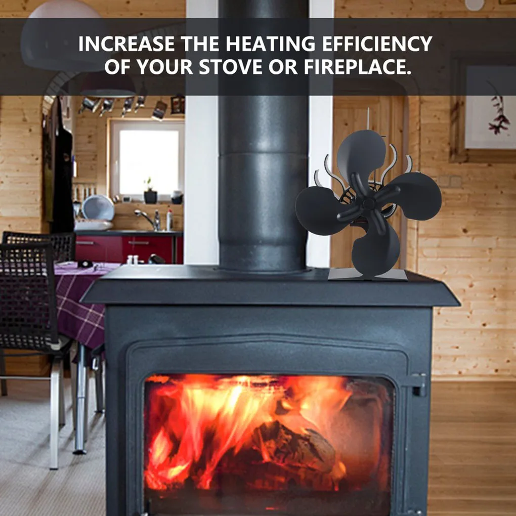 4 Blade Heat Powered Stove Fan Black Fireplace Fan Burner Eco Friendly Quiet Fan Home Fireplace Fan Efficient Heat Distribution
4 Blade Heat Powered Stove Fan Black Fireplace Fan Burner Eco Friendly Quiet Fan Home Fireplace Fan Efficient Heat Distribution
