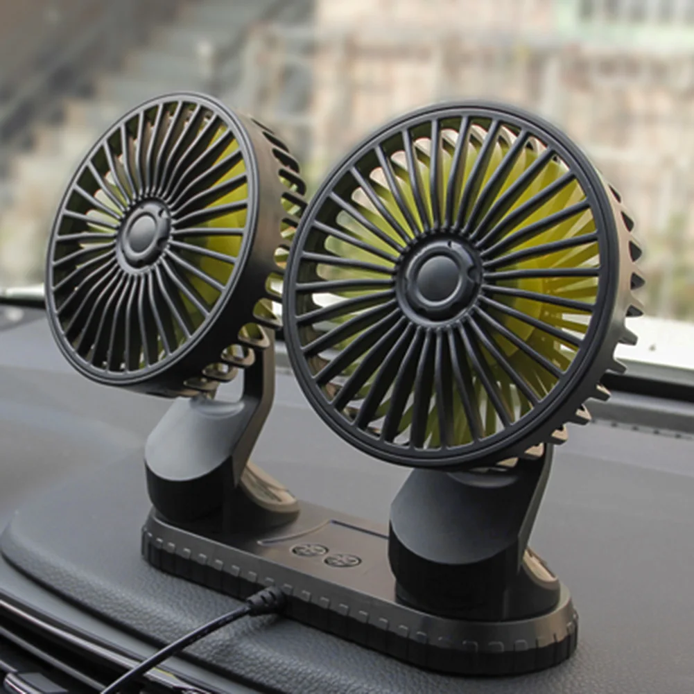 USB Powered Car Fan Multi-Angle Rotatable Dual Head 3-Speed Dashboard ABS Three Speeds Summer Cooling Fan Accessories
USB Powered Car Fan Multi-Angle Rotatable Dual Head 3-Speed Dashboard ABS Three Speeds Summer Cooling Fan Accessories