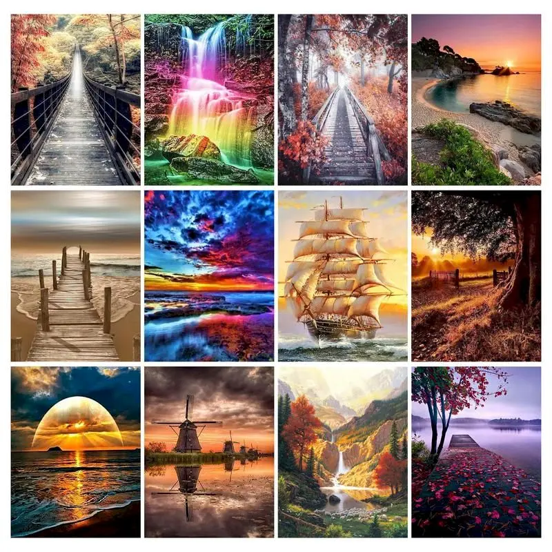 RUOPOTY Diamond Embroidery Landscape Rhinestone Picture Mosaic Art 5D DIY Diamond Painting Cross Stitch Home Decoration
RUOPOTY Diamond Embroidery Landscape Rhinestone Picture Mosaic Art 5D DIY Diamond Painting Cross Stitch Home Decoration