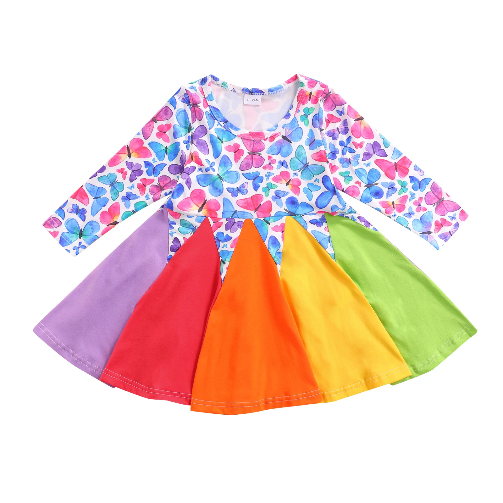 Pudcoco 18Months-6Years Dress Spring Autumn Princess Bridesmaid Cute Girls Baby Kid Butterfly Stitching Patchwork Print Sundress
Pudcoco 18Months-6Years Dress Spring Autumn Princess Bridesmaid Cute Girls Baby Kid Butterfly Stitching Patchwork Print Sundress