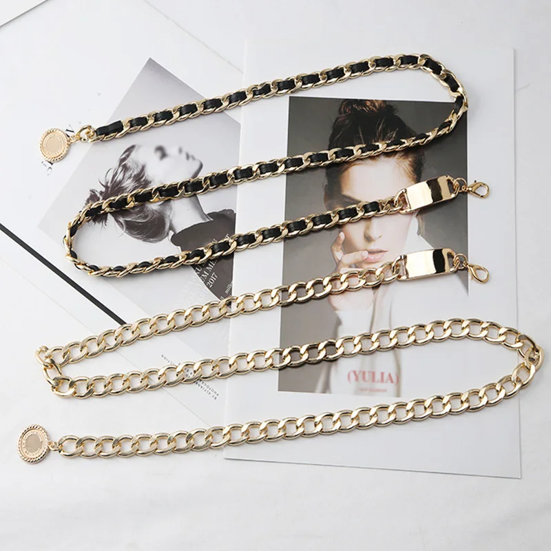 Metal Chain Belts for Women Long Tassel Waist Chain Gold Chain String Black Rope Vintage Punk Hip Hop Dress Waist Belt Waistband
Metal Chain Belts for Women Long Tassel Waist Chain Gold Chain String Black Rope Vintage Punk Hip Hop Dress Waist Belt Waistband