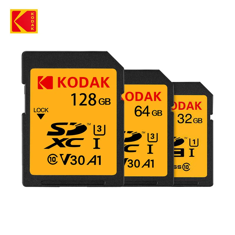 

KODAK Micro SD 32GB High Speed 4K SDXC SDHC Class10 V30 100MB/s UHS-I HD SLR Digital Camera Memory Card