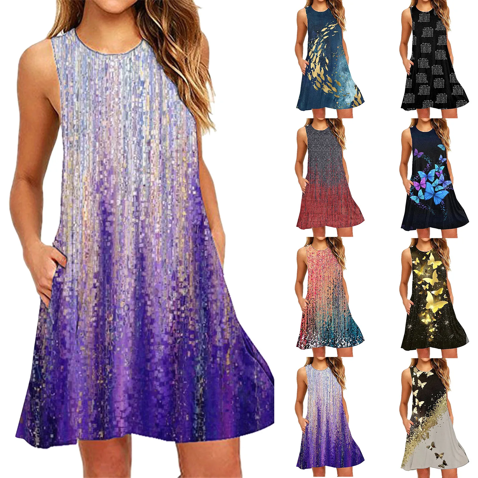 Womens Summer Dresses Casual Swing Dresses Beach Loose Sleeveless Tank Dress With Pockets Tank Peach Dress for Women Casual
Womens Summer Dresses Casual Swing Dresses Beach Loose Sleeveless Tank Dress With Pockets Tank Peach Dress for Women Casual