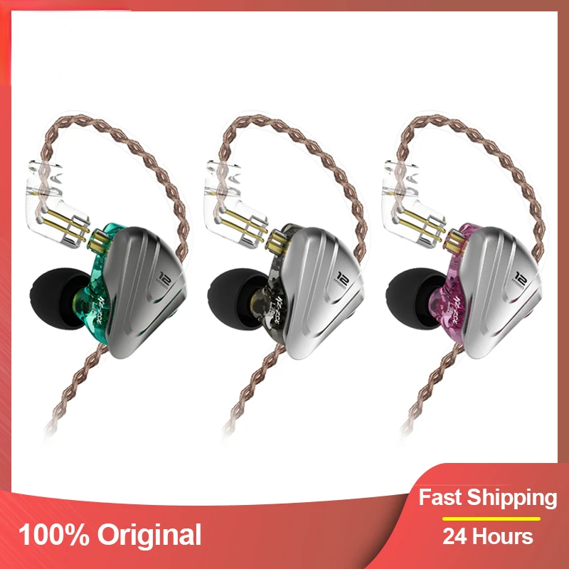 ZSX Metal Earphone 12-Unit Noise Cancelling Headset 5BA+1DD Hybrid Technology HiFi Bass Earbuds In Ear Monitor Headphones
ZSX Metal Earphone 12-Unit Noise Cancelling Headset 5BA+1DD Hybrid Technology HiFi Bass Earbuds In Ear Monitor Headphones