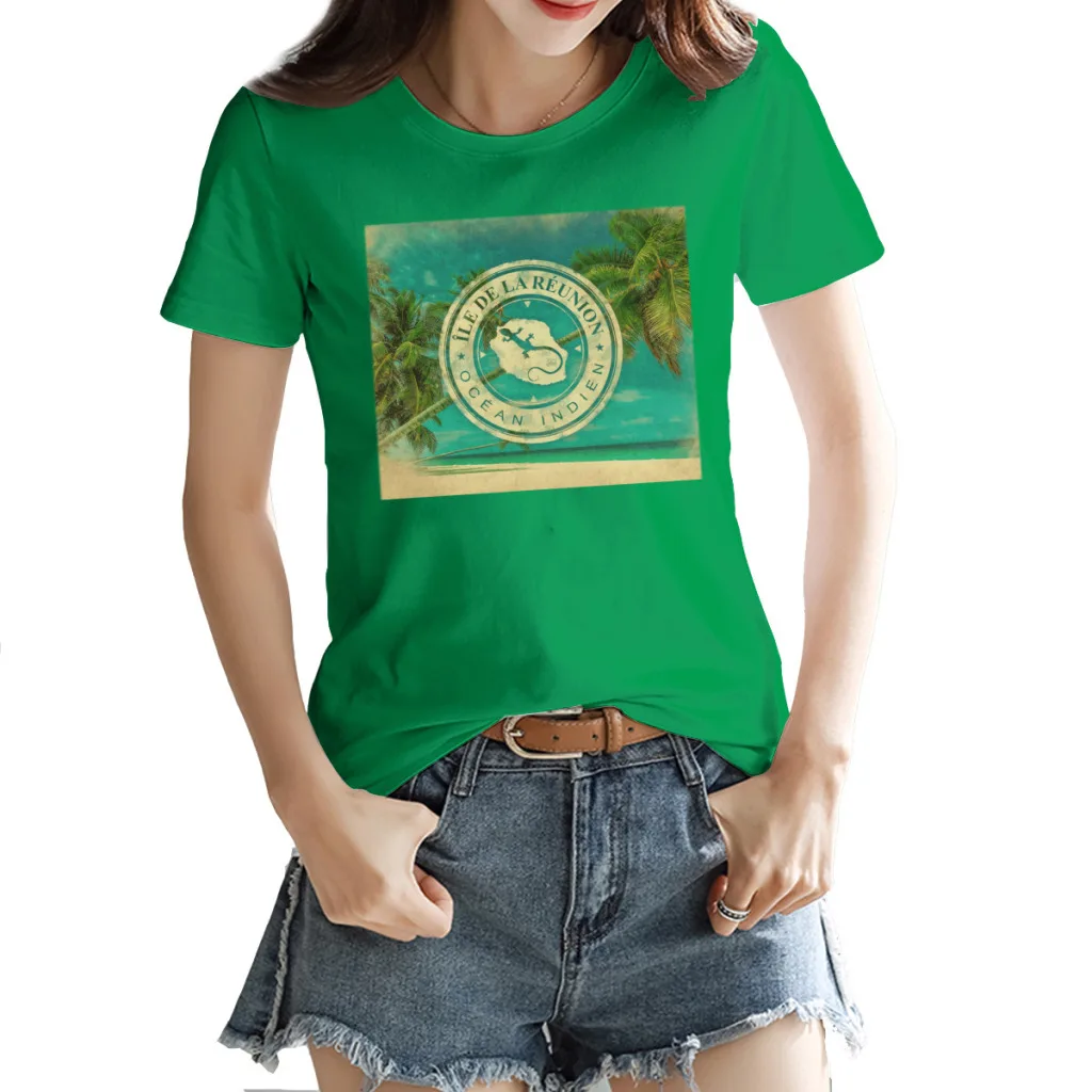Ile de La Reunion 974 Women's T-shirt Funny Graphic The Irish green Geeky Tops Tees European Size
Ile de La Reunion 974 Women's T-shirt Funny Graphic The Irish green Geeky Tops Tees European Size
