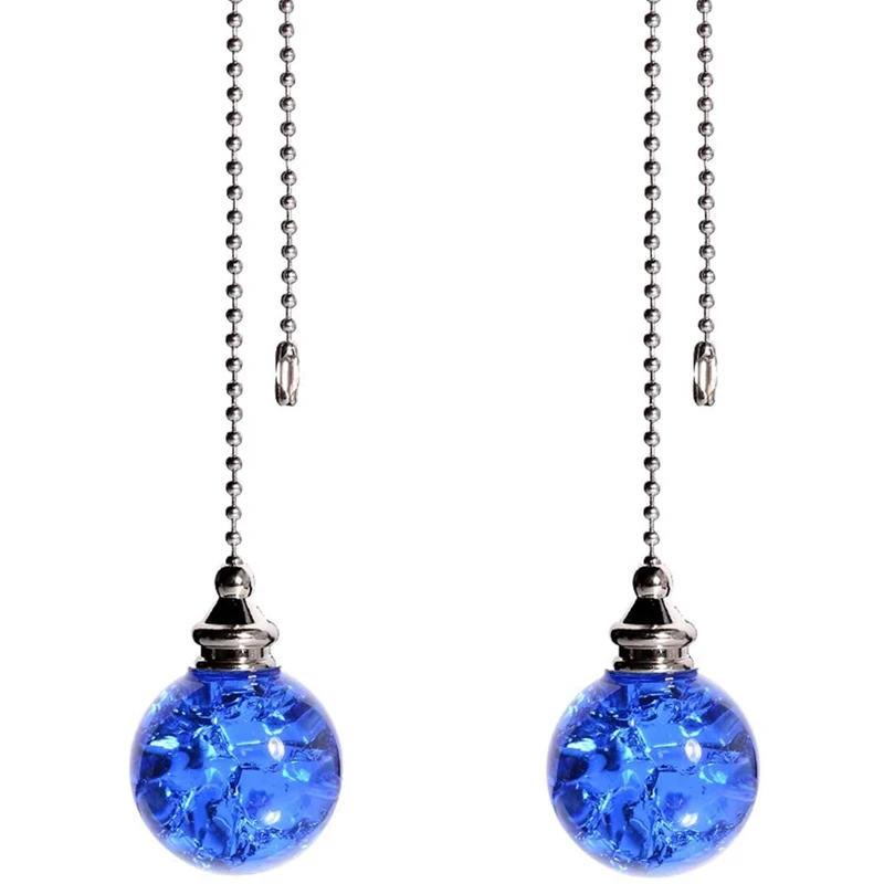 2PCS Blue Pull Chain Crystal Glass Ice Cracked Ball Pull Chain For Ceiling Fan Light Decoratio 50Cm Extension Chainn
2PCS Blue Pull Chain Crystal Glass Ice Cracked Ball Pull Chain For Ceiling Fan Light Decoratio 50Cm Extension Chainn