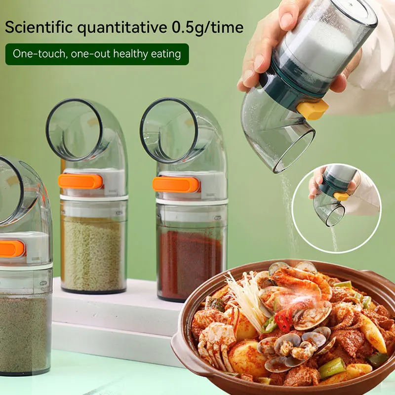 1Pcs 0.5g Metering Salt Dispenser 100g Salt Tank Spice Pepper Salt Shaker SpiceJar Seasoning Bottle Controlled Seasoning Tank 
1Pcs 0.5g Metering Salt Dispenser 100g Salt Tank Spice Pepper Salt Shaker SpiceJar Seasoning Bottle Controlled Seasoning Tank