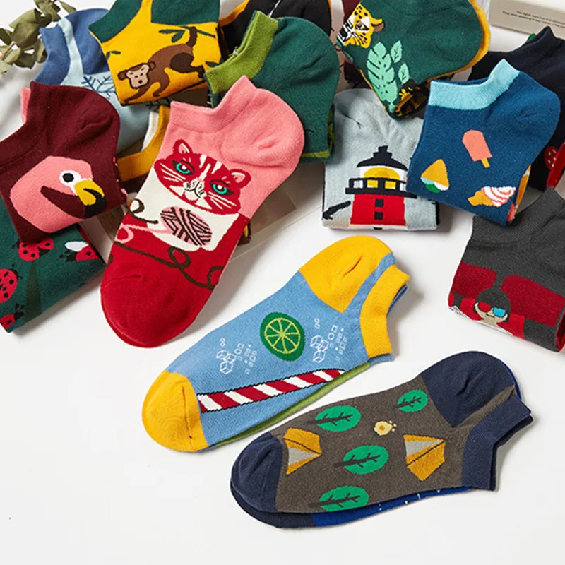 Spring and Summer New Man Woman AB Ankle Socks Couples Fashion Creative Tide Socks Animal Series Anti-stripping Quality Socks
Spring and Summer New Man Woman AB Ankle Socks Couples Fashion Creative Tide Socks Animal Series Anti-stripping Quality Socks
