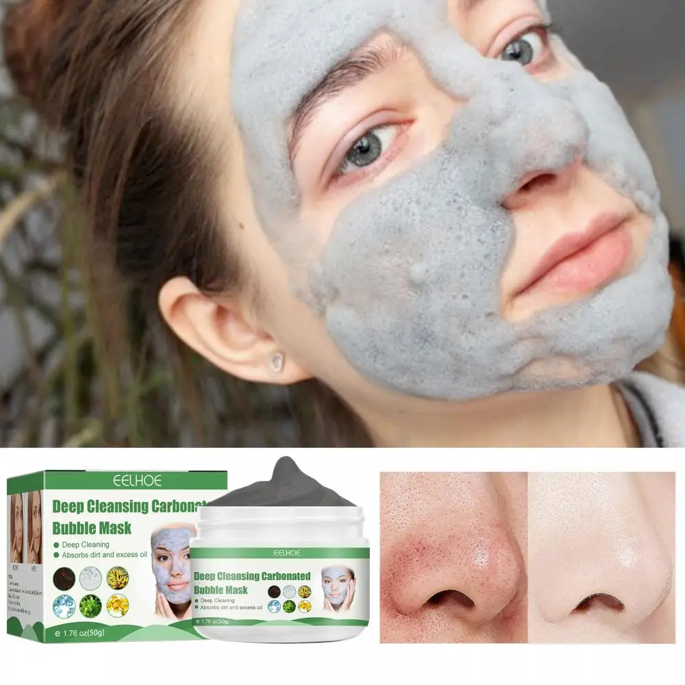 50g Oxygen Bubbles Carbonate Mud Mask Deep Clean Whitening Remove Blackhead Hydrating For Women Face Skin Care
50g Oxygen Bubbles Carbonate Mud Mask Deep Clean Whitening Remove Blackhead Hydrating For Women Face Skin Care