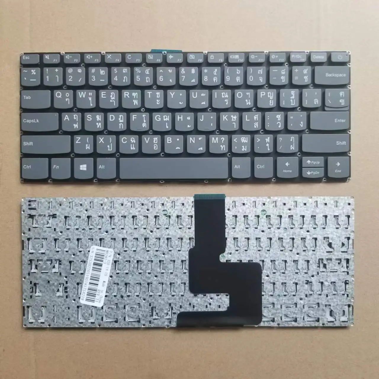 

New Thai TI Keyboard For Lenovo IdeaPad 320-14 320S-14IKBR 320-14ISK 320-14AST 320-14IAP 320S-14IKB Without Frame Grey