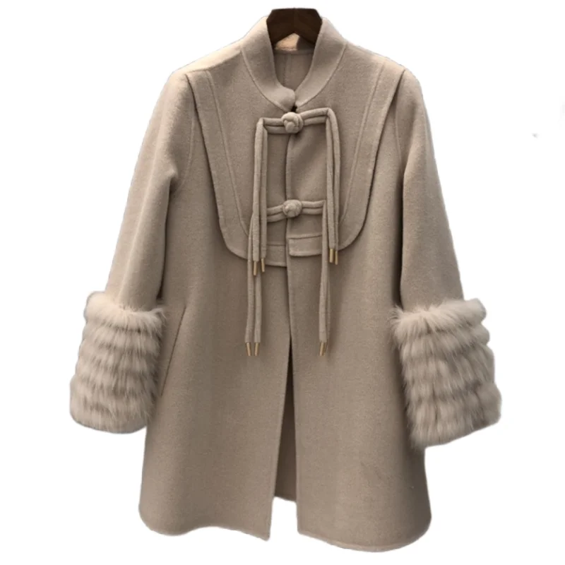 Новинка 2023, винтажное пальто из натуральной шерсти, парка, Корейская уличная одежда, зимние теплые женские куртки с натуральным лисьим мехом
Новинка 2023, винтажное пальто из натуральной шерсти, парка, Корейская уличная одежда, зимние теплые женские куртки с натуральным лисьим мехом