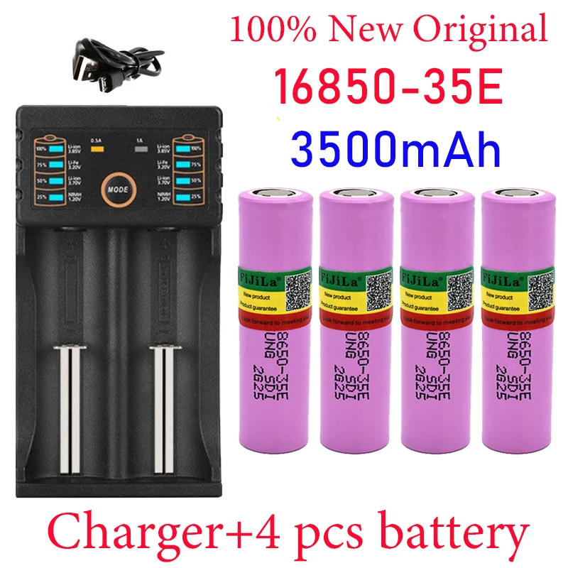 2022 original novo inr18650 35e 3.7v 3500mah 20a descarga inr18650 35e 18650 li-ion bateria 3.7v recarregável + carregador
2022 original novo inr18650 35e 3.7v 3500mah 20a descarga inr18650 35e 18650 li-ion bateria 3.7v recarregável + carregador