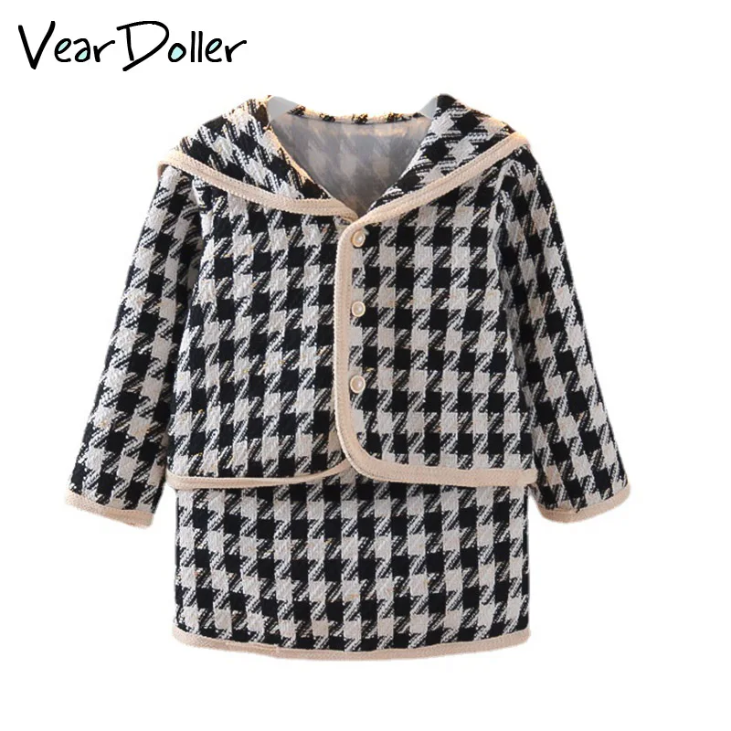 VearDoller Girls' Houndstooth Skirt Suit 2022 New Arrival Baby Sweet Two Piece Set Long Sleeve Top and Skirt Children's Sets
VearDoller Girls' Houndstooth Skirt Suit 2022 New Arrival Baby Sweet Two Piece Set Long Sleeve Top and Skirt Children's Sets