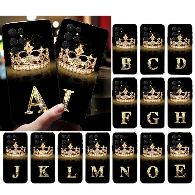 Diamond Crown Letter Phone Case for Samsung Galaxy S23 S22 S21 S20 Ultra S20 S22 S21 S10E S20FE Note 10Plus Note20 Ultra Funda
Diamond Crown Letter Phone Case for Samsung Galaxy S23 S22 S21 S20 Ultra S20 S22 S21 S10E S20FE Note 10Plus Note20 Ultra Funda