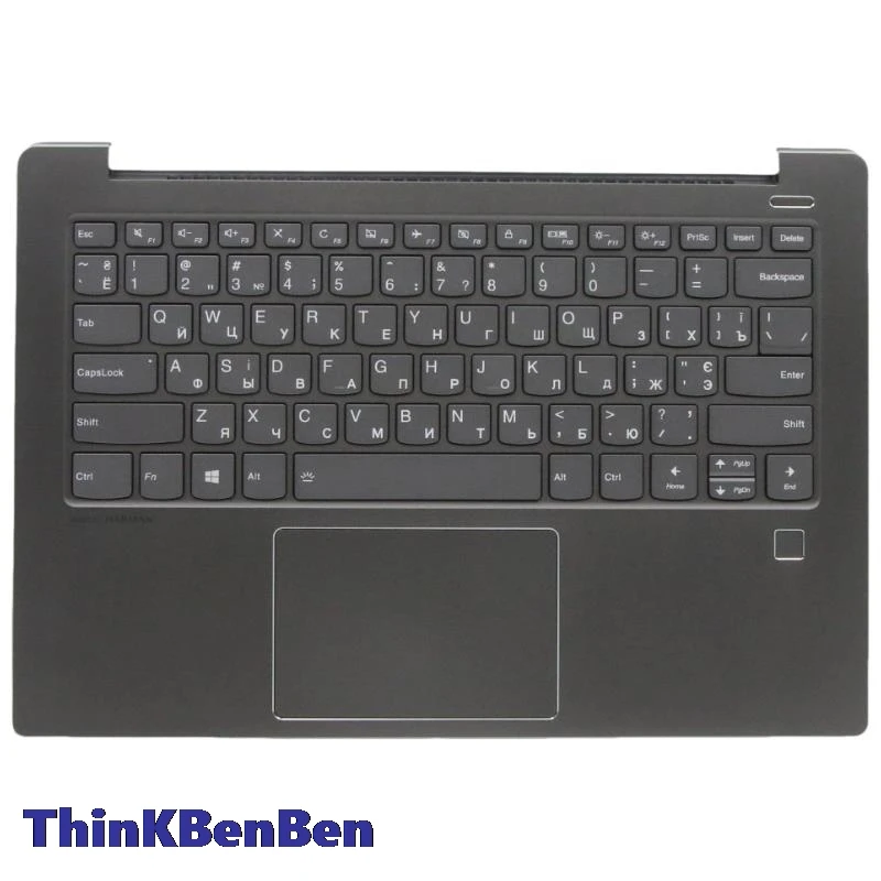 Черная клавиатура из украинского оникса верхний корпус для рук чехол Lenovo Ideapad 530S