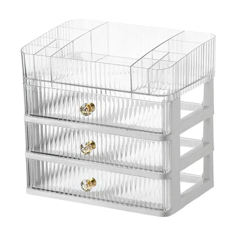 Makeup Holders And Organizers Bathroom Counter Organizer With 3 Drawers Countertop Clear Organizer For Cosmetics Vanity Holder
Makeup Holders And Organizers Bathroom Counter Organizer With 3 Drawers Countertop Clear Organizer For Cosmetics Vanity Holder