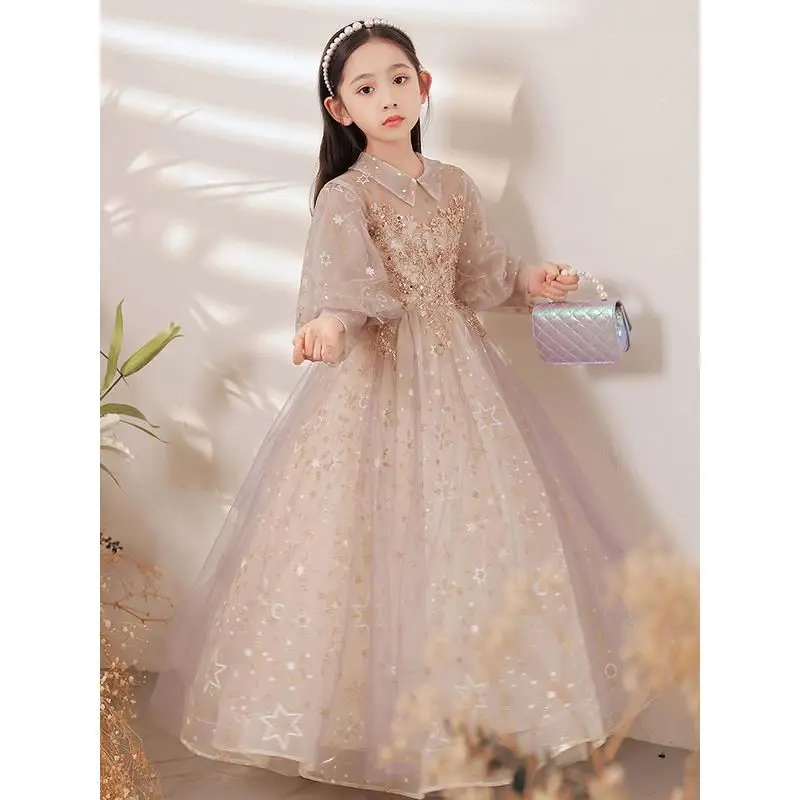 Kids Girls Princess Elegant Wedding Party Tutu Prom Birthday Dresses Clothes Children Lace Patchwork Ball Gown Long Dress Z55
Kids Girls Princess Elegant Wedding Party Tutu Prom Birthday Dresses Clothes Children Lace Patchwork Ball Gown Long Dress Z55