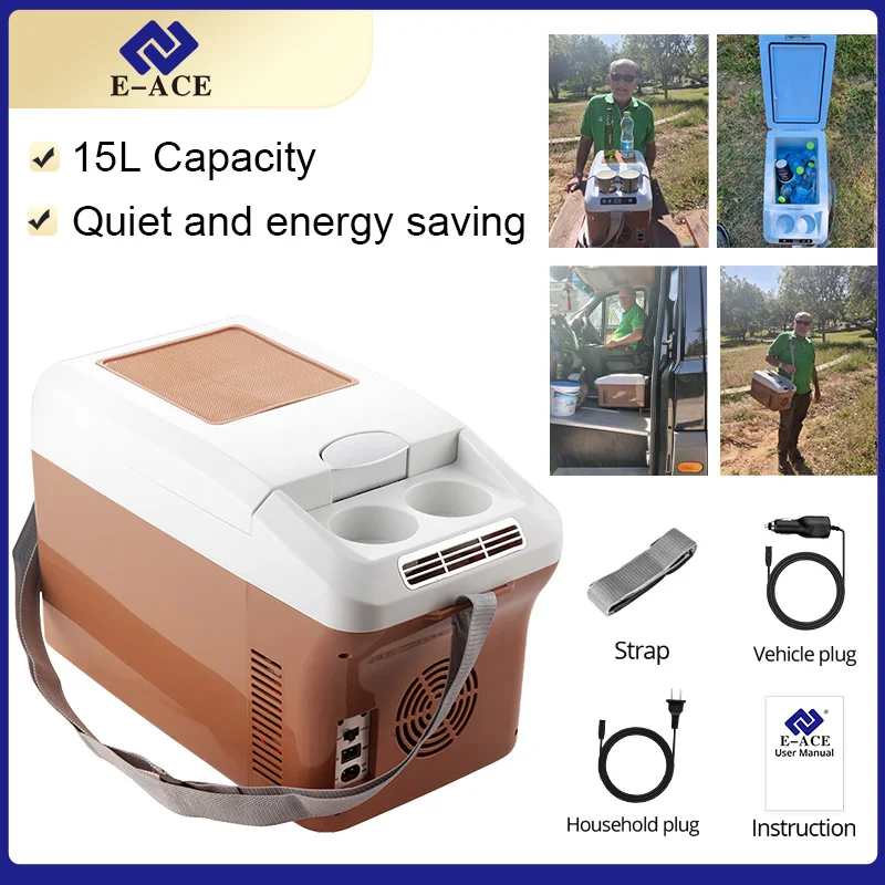 E-ACE M20 15L Car Refrigerator 12V/24V Household Refrigerated Portable Small Freezer Suitable for Outdoor and Travel
E-ACE M20 15L Car Refrigerator 12V/24V Household Refrigerated Portable Small Freezer Suitable for Outdoor and Travel